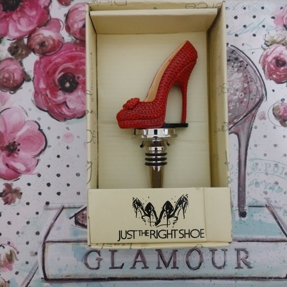 Just The Right Shoe Other - Just The Right Shoe Wine Bottle Stopper Red Pump